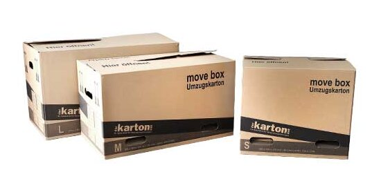 Umzug- und Lagerkartons bedruckbar