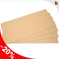 Wellpappformate 1-wellig (B-Welle)