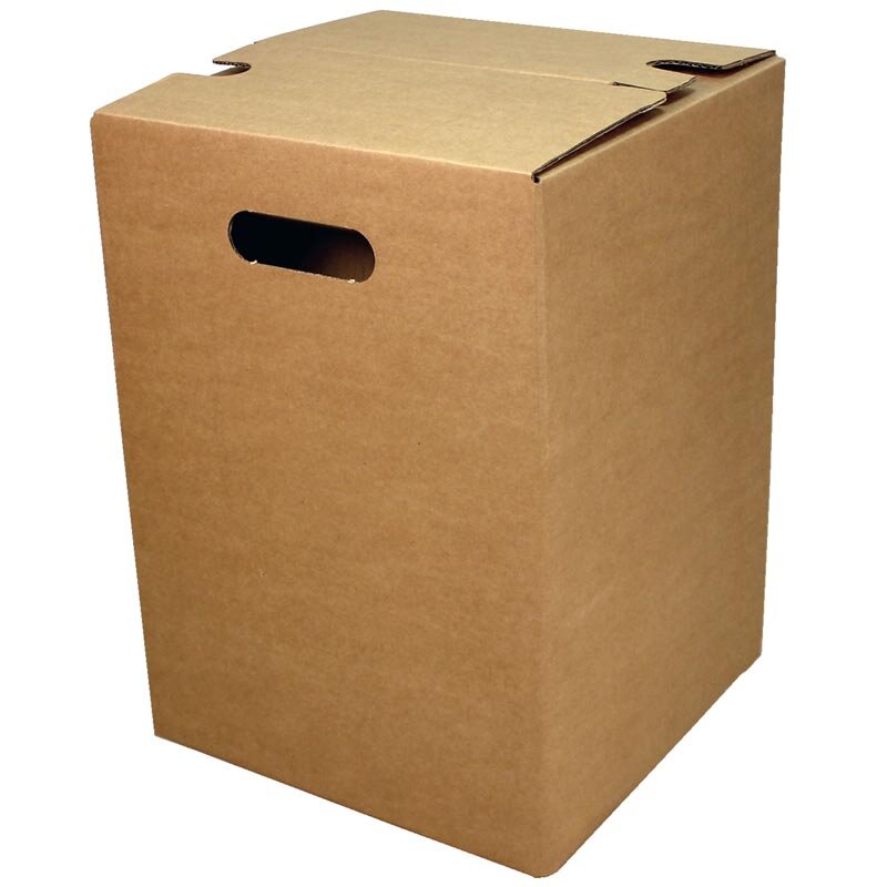 1-teiliger Papphocker braun | 300x300x420 mm