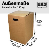 1-teiliger Papphocker braun | 300x300x420 mm