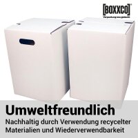 1-teiliger Papphocker weiß | 300x300x420 mm