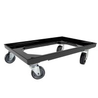 Rollwagen für KunststoffBOXX 600x400 mm | Schwarz