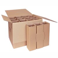 Flaschenversandkartons | 12 Flaschen 0,75 - 1 L |...