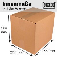 1-wellige Faltkartons 277 x 227 x 230 mm