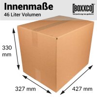 1-wellige Faltkartons 427x327x330 mm