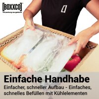 BOXXcool Faltkartons mit Wabeninlay | 387x287x290 mm | 30 Liter