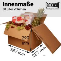 BOXXcool Faltkartons mit Wabeninlay | 387x287x290 mm | 30...