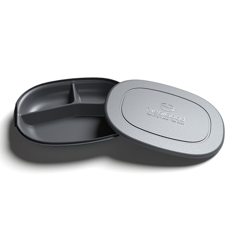 MealGood reusable container tripartite bowl 290x230x48 mm | 1160 ml