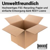 2-wellige Faltkartons 385x385x350 mm | Europalettenkartons