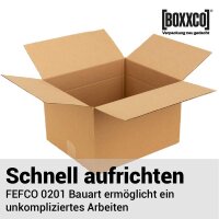 1-wellige Faltkartons 350x300x160-220 mm