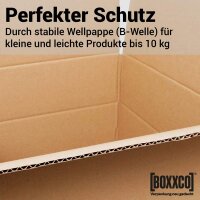 1-wellige Faltkartons 350x300x160-220 mm