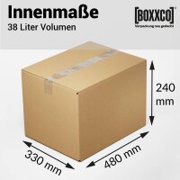 1-wall folding cartons 480x330x160-240 mm