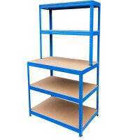 Metall-Schwerlastregal Blau 1800x1000x600 + 300 mm - 5...