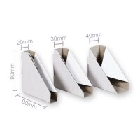 Variable Wellpappschutzecken 208mm x 168mm Bilderversand