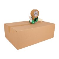 Papier-Klebebänder - starke Klebkraft | 50 mmx50 lfm | braun