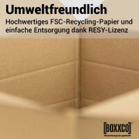 2-wellige Faltkartons 450x350x200-300mm