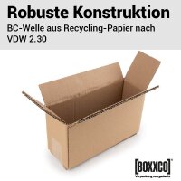 2-wellige Faltkartons 285x95x140 mm