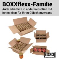 BOXXflexx Glasversandkartons | 6 Gläser | Komplettset