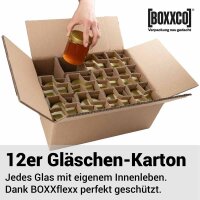 BOXXflexx Glasversandkartons | 12 Gläser | Komplettset