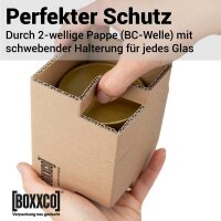 BOXXflexx Glasversandkartons | 12 Gläser | Komplettset