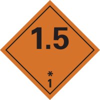 Gefahrgutetiketten | Rolle Kl. 1.5 | Schwer entzündbar