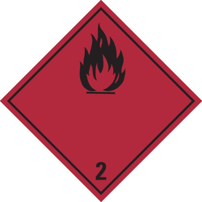 Dangerous goods labels | piece cl. 2 | Flammable gases