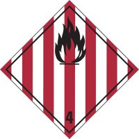 Gefahrgutetiketten | Stück Kl. 4 | Entzündbare...