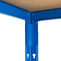Metall-Schwerlastregal Blau 2200x1200x500 mm - 6 Böden