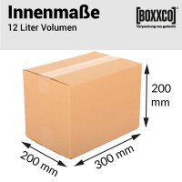 1-wellige Faltkartons 300x200x200 mm