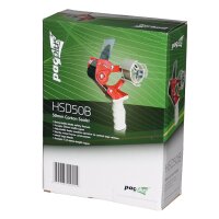 Handabroller für Klebebänder bis 50 mm Bandbreite | Premium | rot