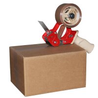 Handabroller für Klebebänder bis 50 mm Bandbreite | Premium | rot