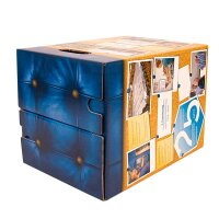 1-teiliger Papphocker weiß PREMIUMDRUCK | ab 440 Stk | 4c-Druck