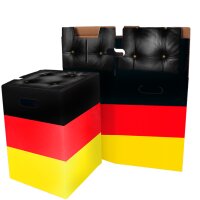 1-teiliger Papphocker weiß PREMIUMDRUCK | ab 440 Stk | 4c-Druck