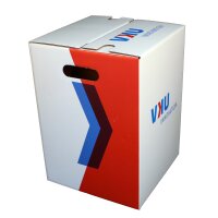 1-teiliger Papphocker weiß PREMIUMDRUCK | ab 440 Stk | 4c-Druck