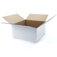 Faltkartons weiß bedruckbar 300x300x150 mm