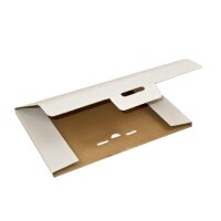Großbriefkartons weiß bedruckbar 340x240x14 mm