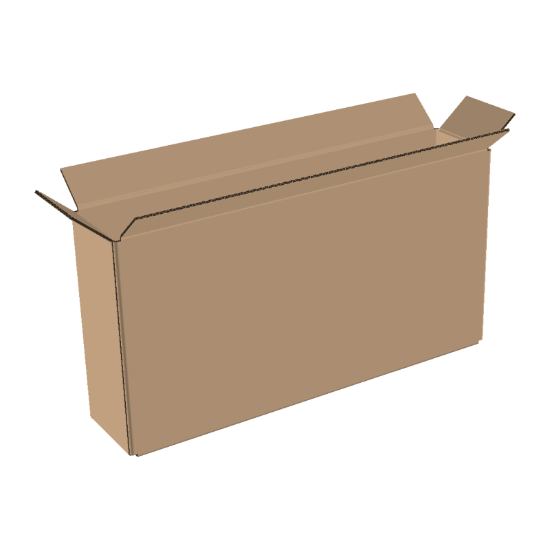 1-wall folding cartons 550x100x250 mm