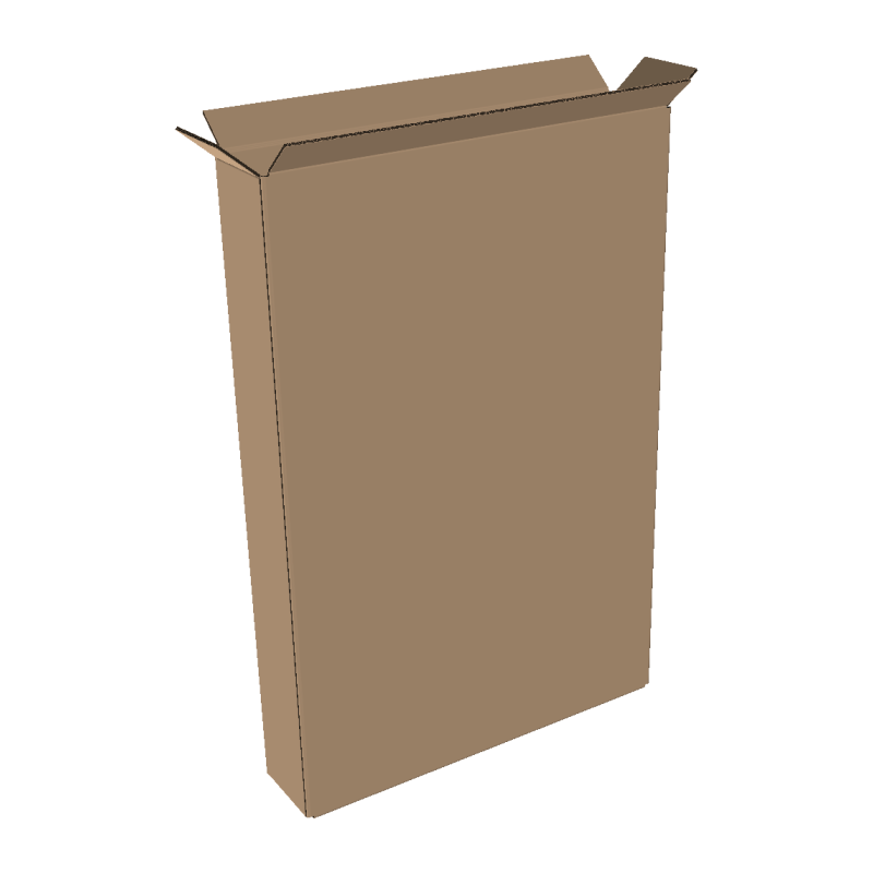 1-wall folding cartons 550x100x600 mm