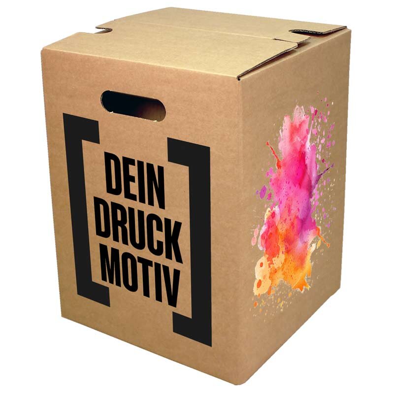 1-teiliger Papphocker braun STANDARDDRUCK | ab 440 Stk | 2c-Druck