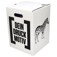 1-teiliger Papphocker weiß STANDARDDRUCK | ab 440...