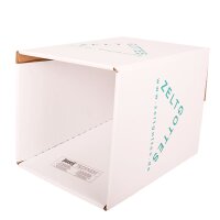 1-teiliger Papphocker weiß STANDARDDRUCK | ab 440 Stk | 1c-Druck