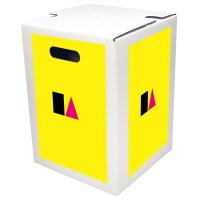 1-teiliger Papphocker weiß STANDARDDRUCK | ab 440...