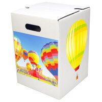 1-teiliger Papphocker weiß STANDARDDRUCK | ab 440 Stk | 3c-Druck