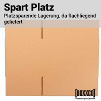 1-wellige Faltkartons 250x200x150 mm