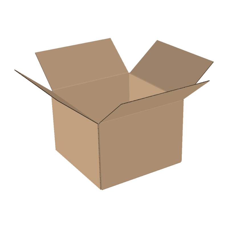 1-wall folding cartons 700x600x500 mm