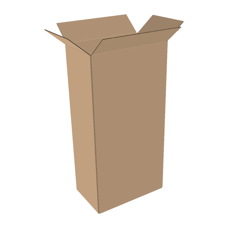 2-wall folding cartons 250x150x500 mm