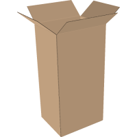 2-wall folding cartons 350x250x550 mm