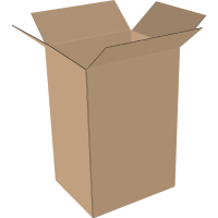 2-wall folding cartons 400x250x600 mm