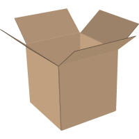 2-wall folding cartons 400x350x350 mm