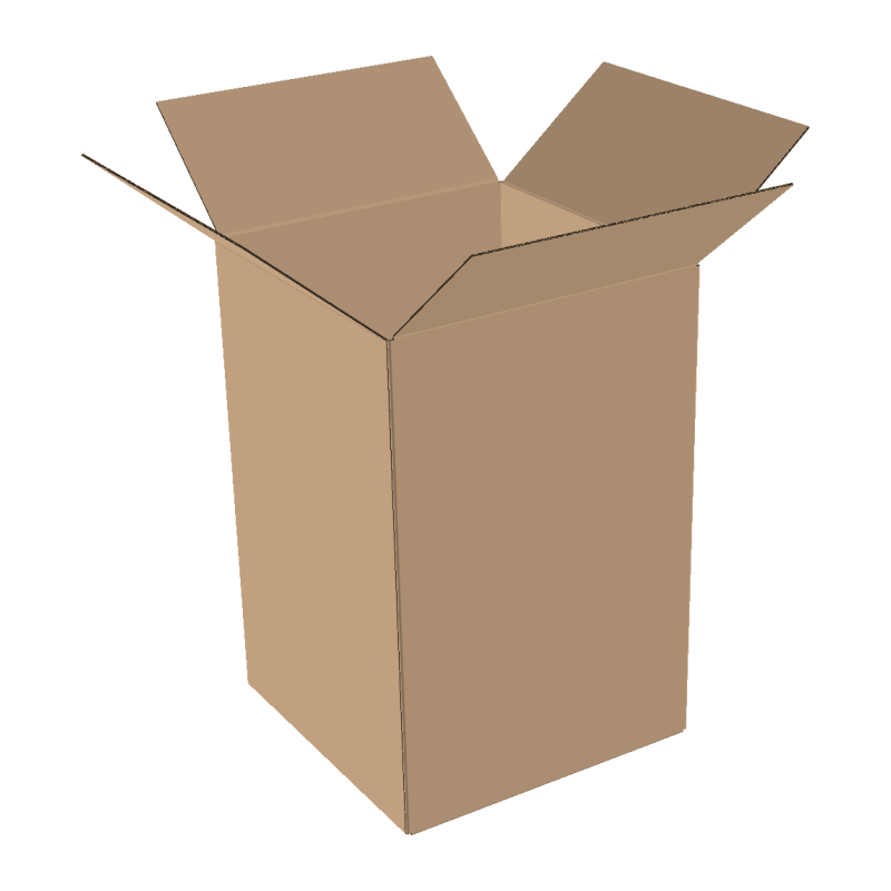 2-wall folding cartons 400x400x500 mm